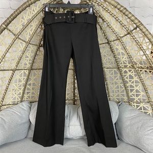 Trina Turk Cotton Pants with Belt - Black